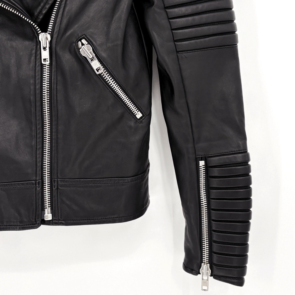 DAUNTLESS NYC | Vegan Leather Moto Biker Jacket in Black | S - Picture 8 of 14